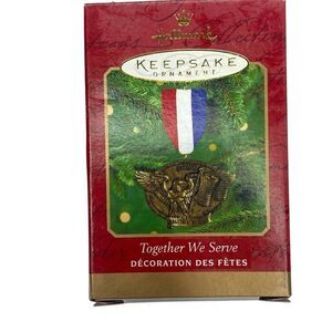 Together We Serve Military Christmas Ornament 2000 Hallmark Keepsake
